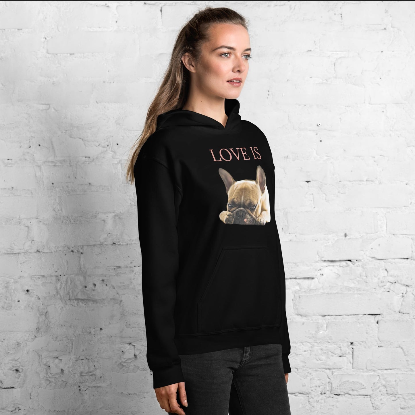 Love Is Hoodie for Men Gift For Women and Dog Lover