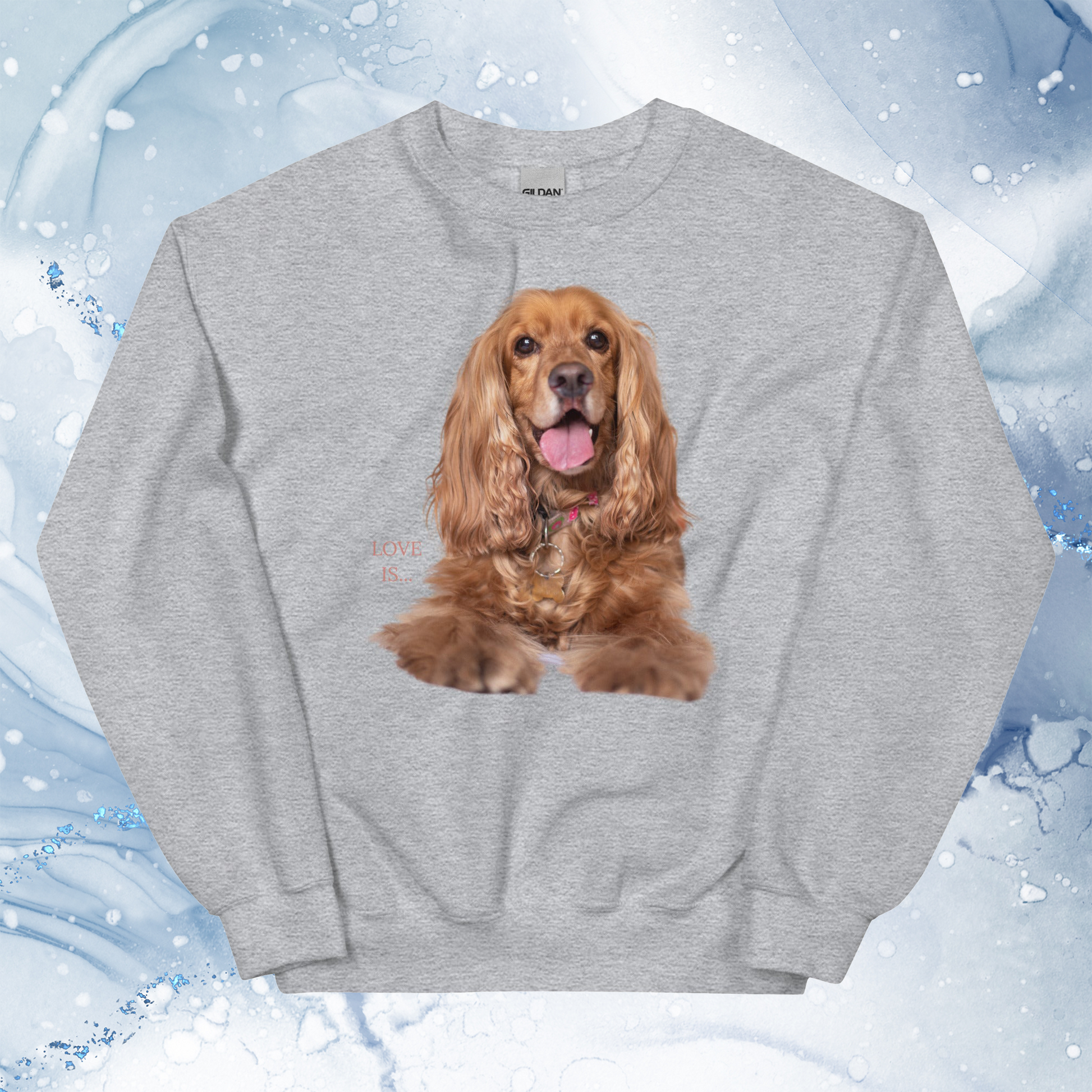 Love Is Sweatshirt for Men Gift For Women and Dog Lover