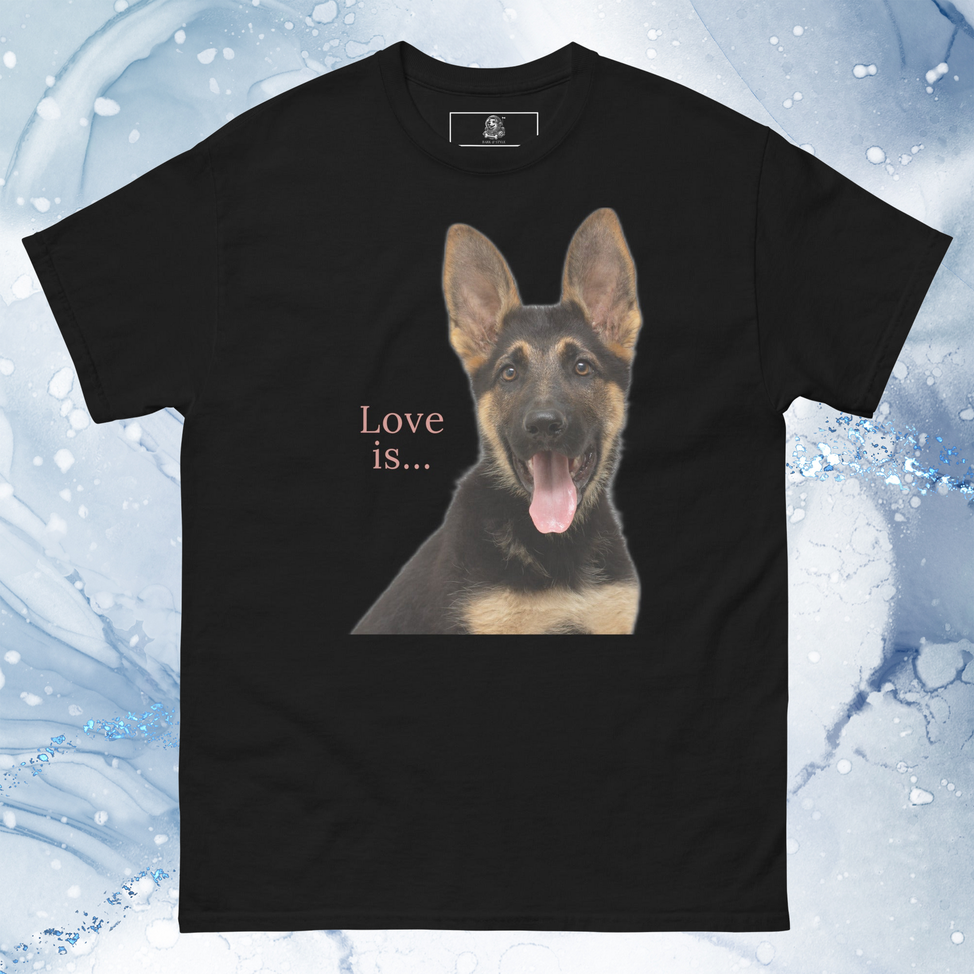 Love Is T-Shirt for Men Gift For Women and Dog Lover