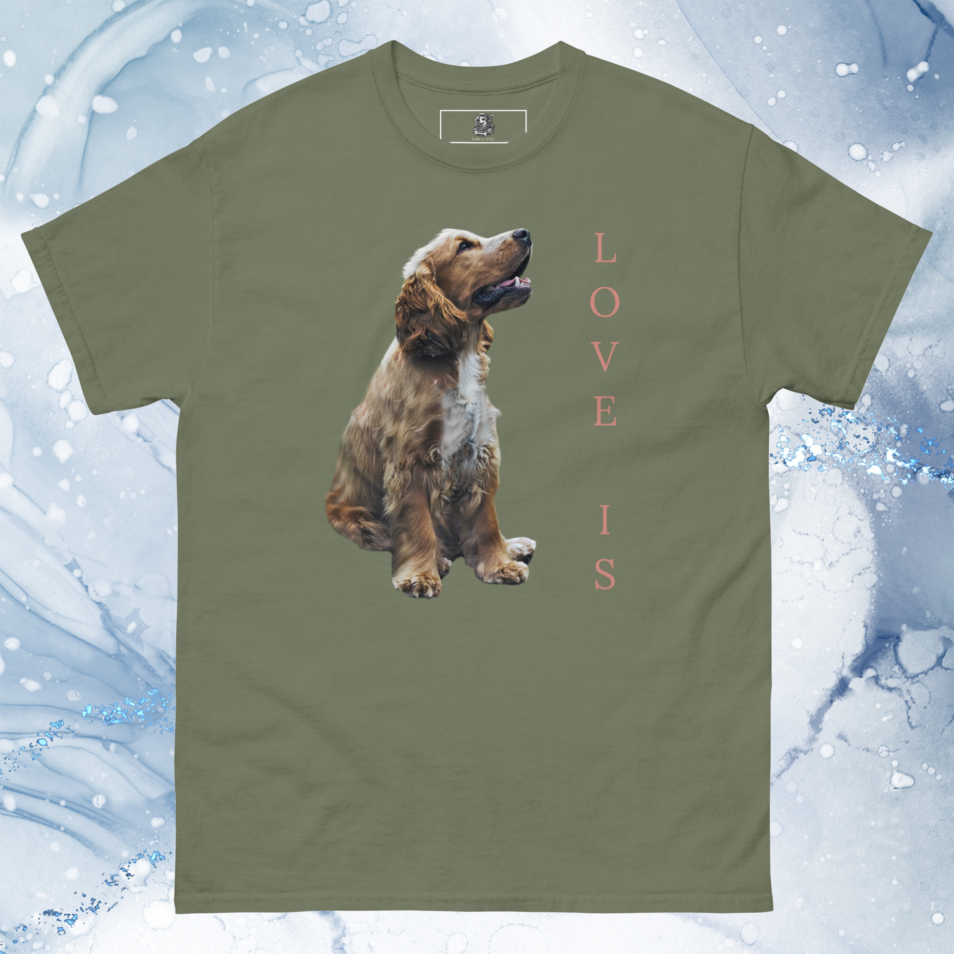 Love Is T-Shirt for Men Gift For Women and Dog Lover