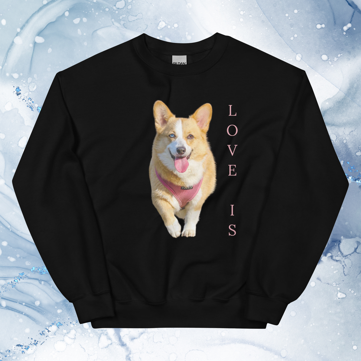 Love Is Sweatshirt for Men Gift For Women and Dog Lover