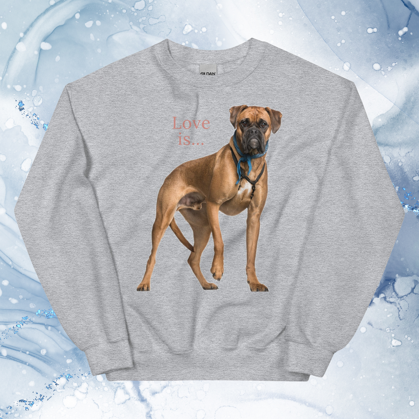 Love Is Sweatshirt for Men Gift For Women and Dog Lover