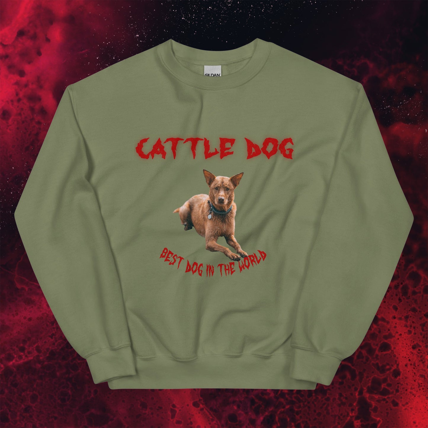 Red Hell Sweatshirt for Men Gift For Women and Dog Lover