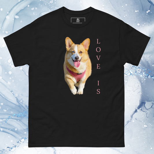 Love Is T-Shirt for Men Gift For Women and Dog Lover