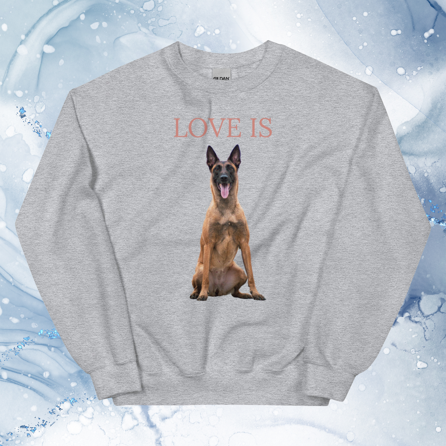 Love Is Sweatshirt for Men Gift For Women and Dog Lover