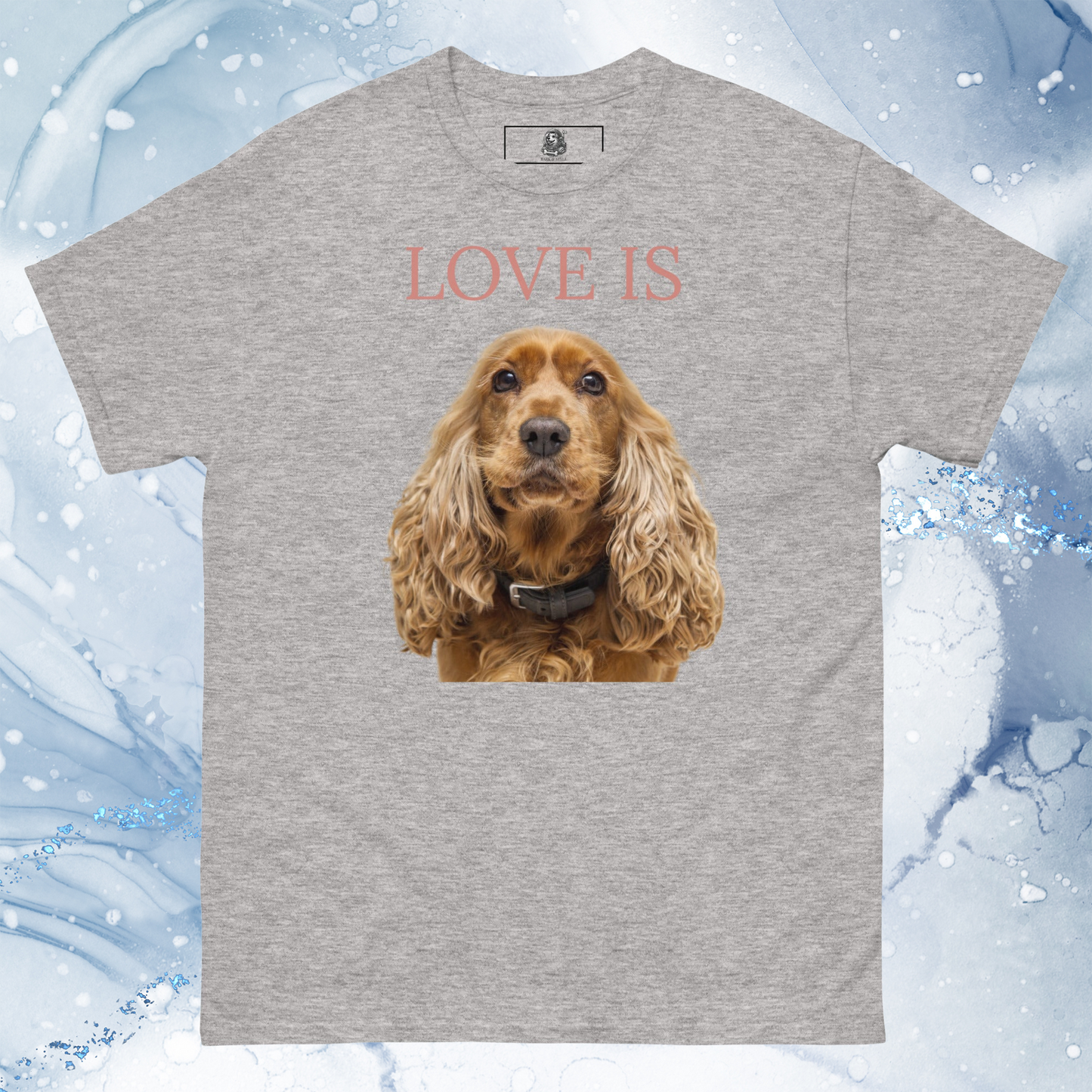 Love Is T-Shirt for Men Gift For Women and Dog Lover