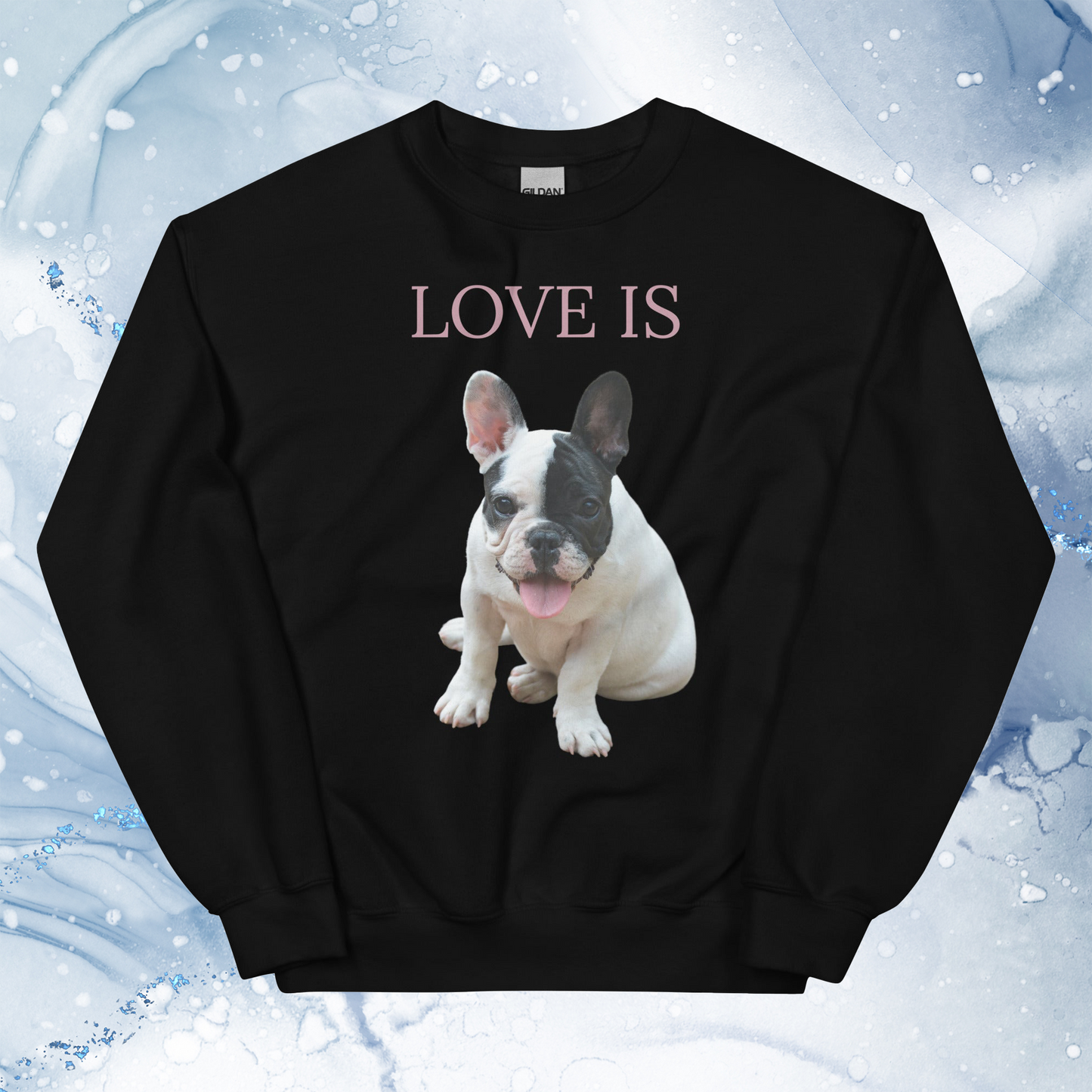 Love Is Sweatshirt for Men Gift For Women and Dog Lover