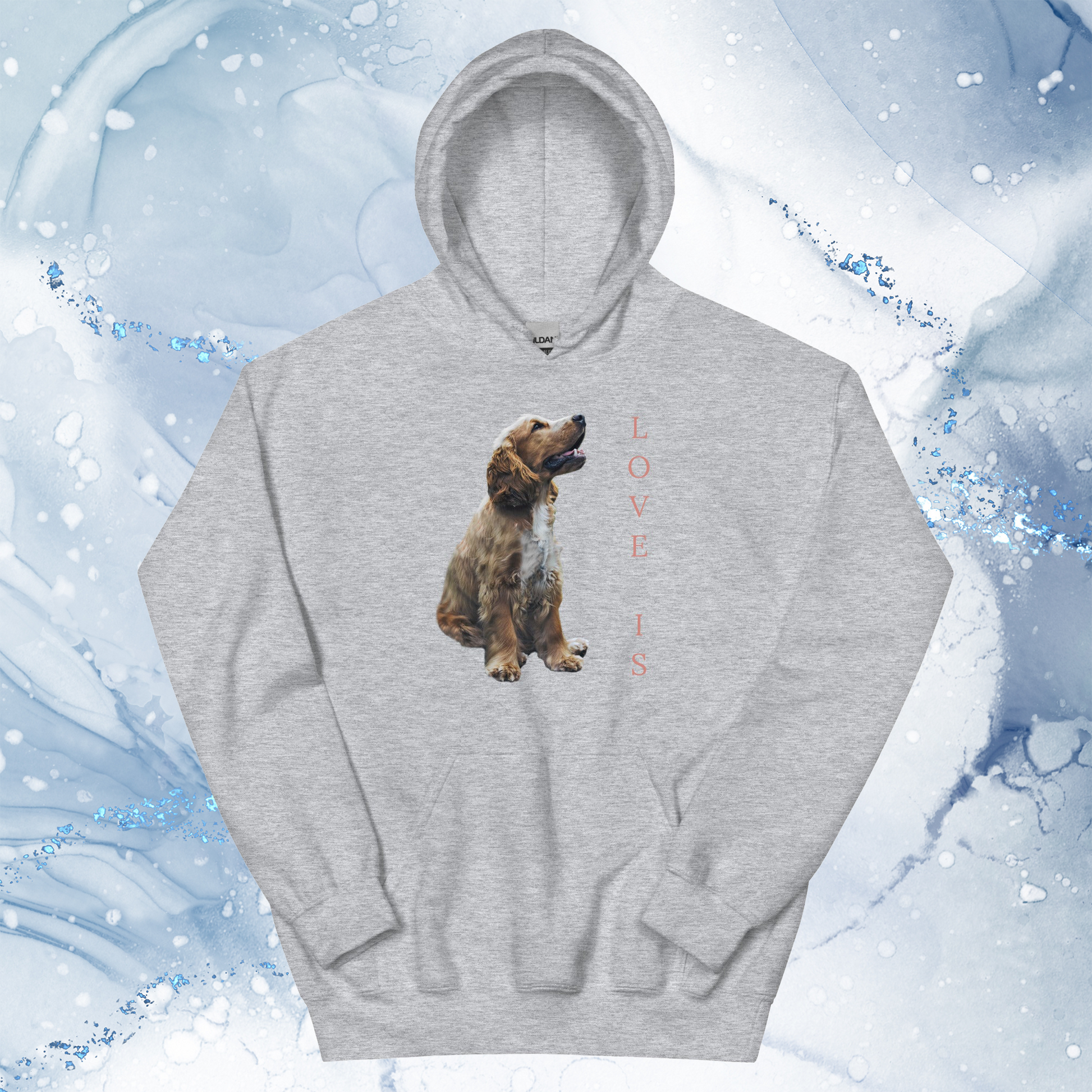 Love Is Hoodie for Men Gift For Women and Dog Lover