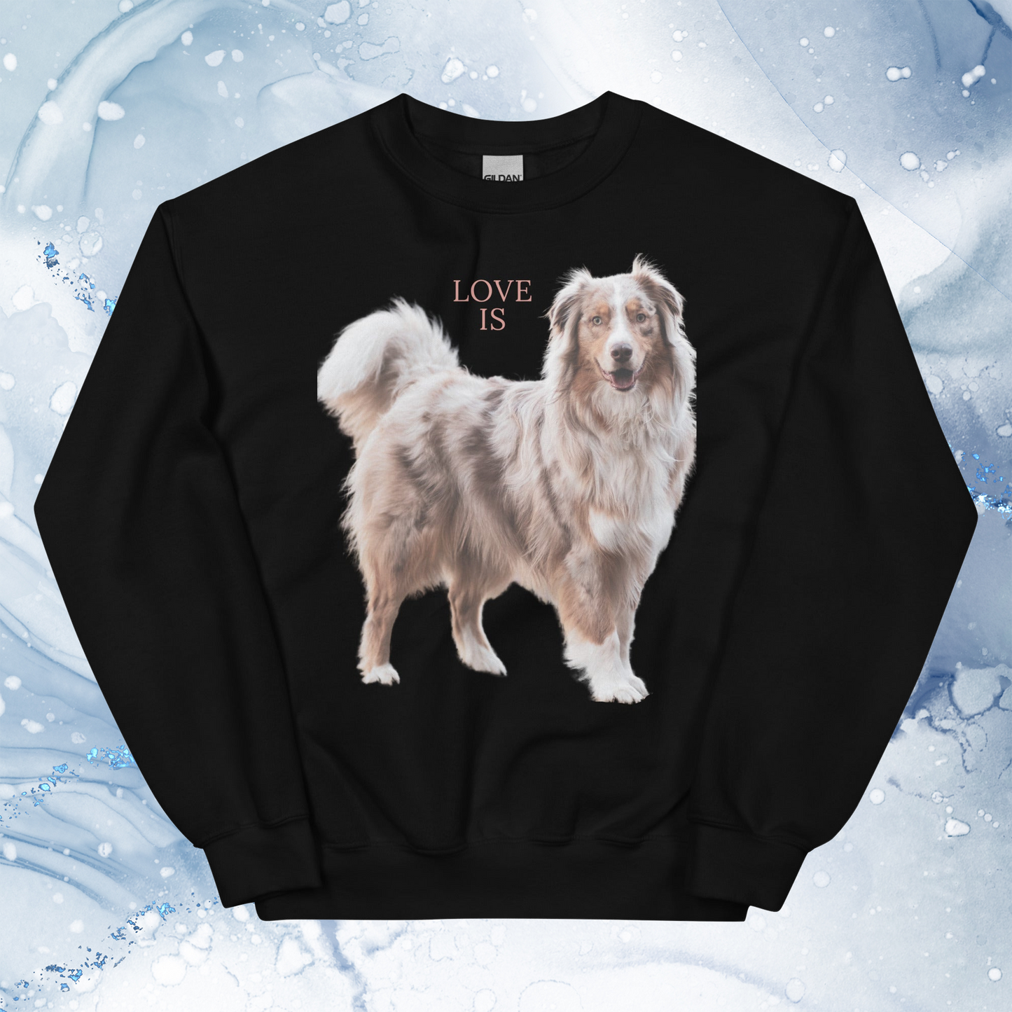 Love Is Sweatshirt for Men Gift For Women and Dog Lover