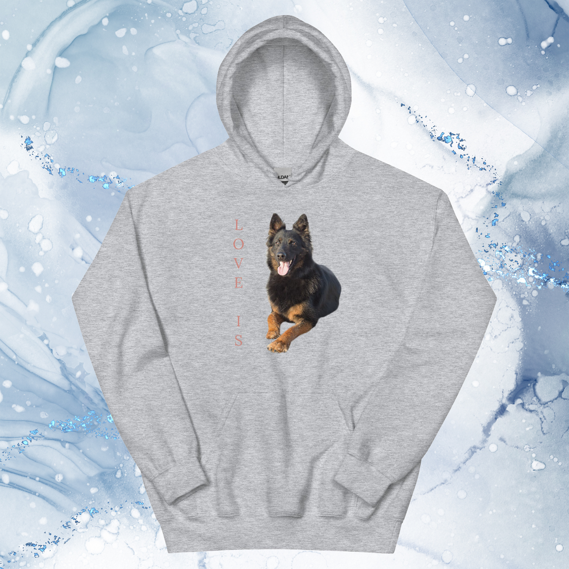 Love Is Hoodie for Men Gift For Women and Dog Lover