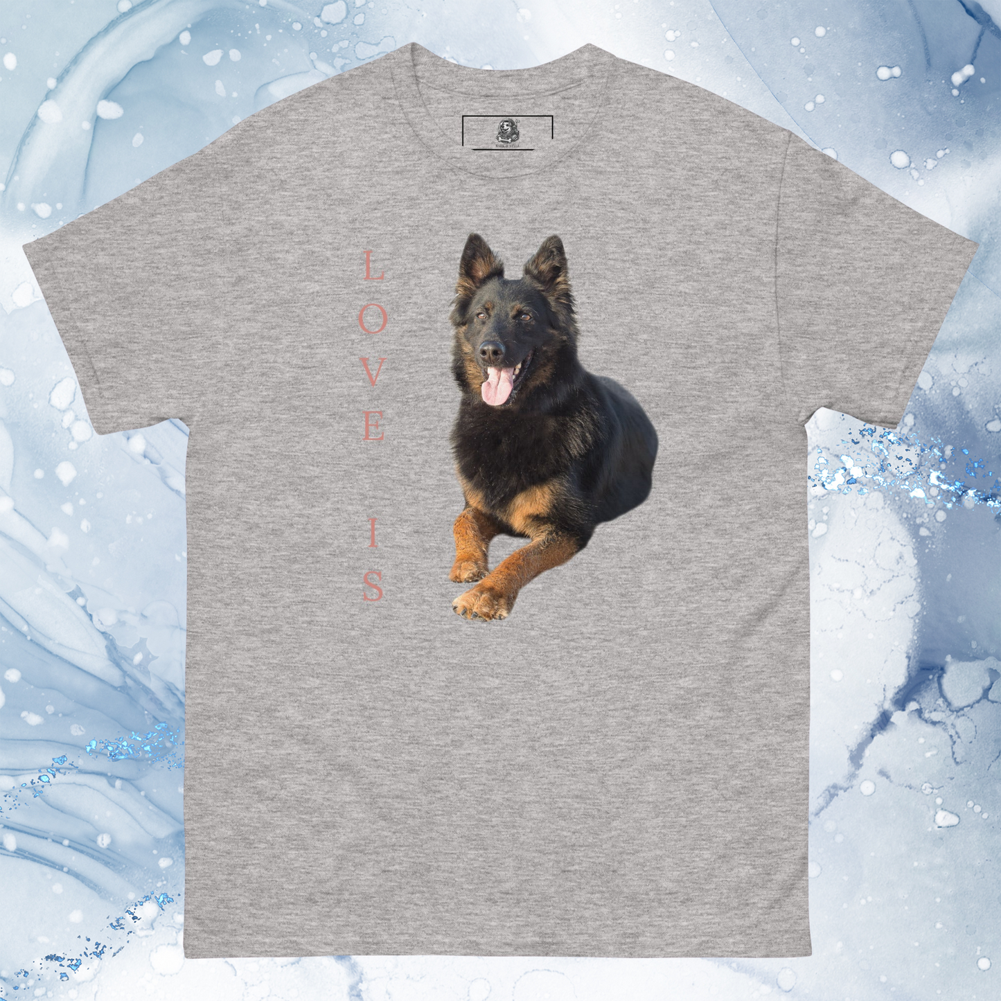 Love Is T-Shirt for Men Gift For Women and Dog Lover