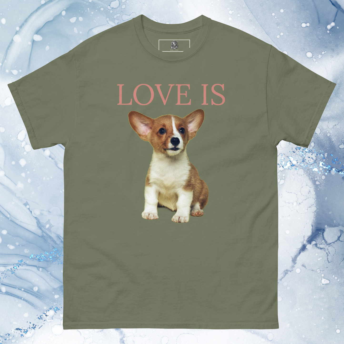 Love Is T-Shirt for Men Gift For Women and Dog Lover