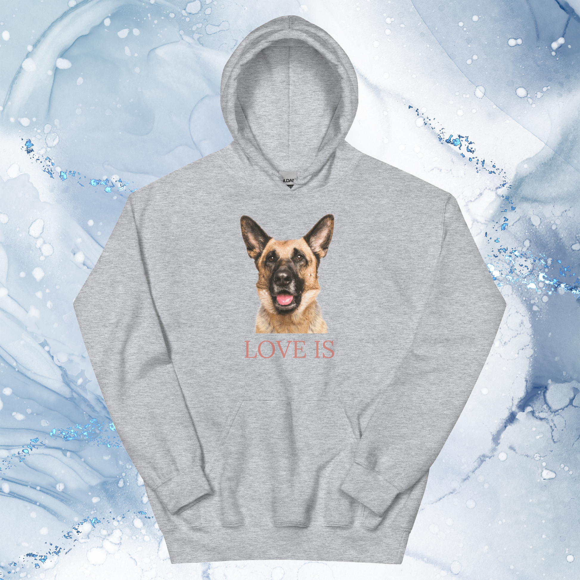 Love Is Hoodie for Men Gift For Women and Dog Lover