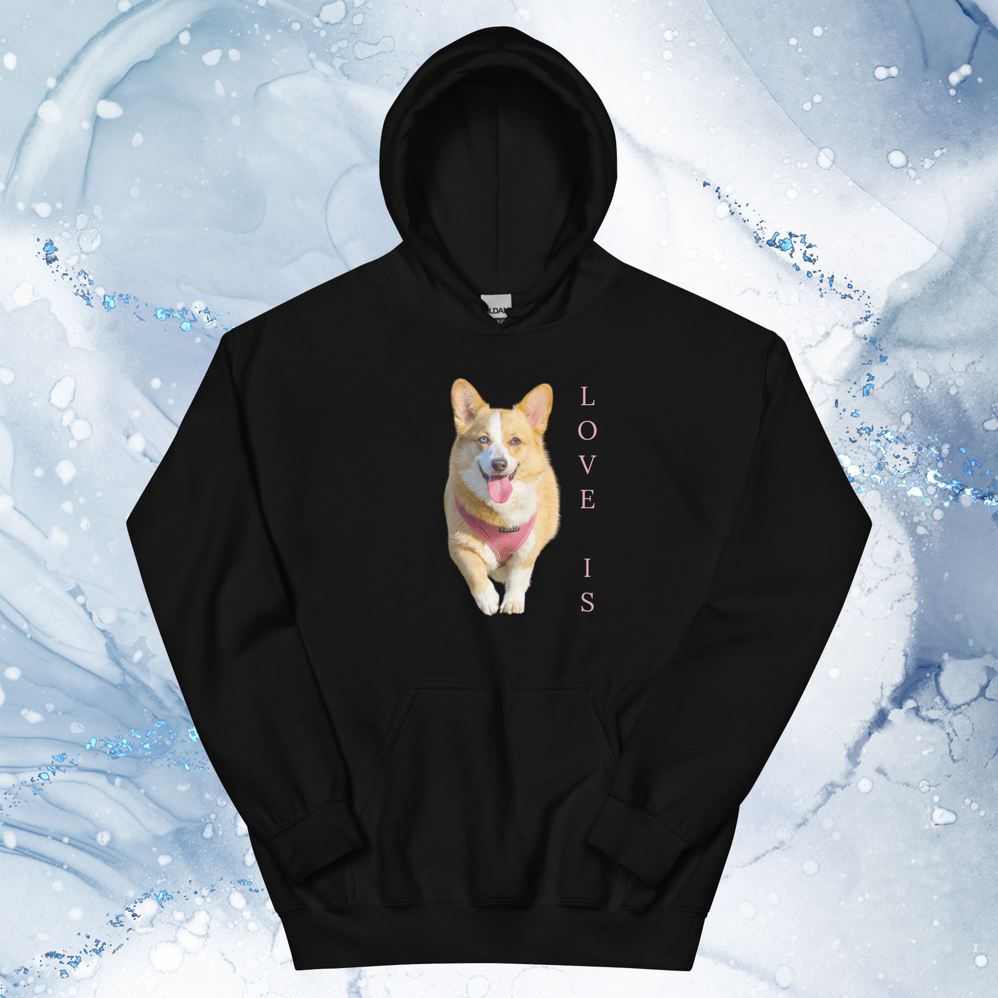 Love Is Hoodie for Men Gift For Women and Dog Lover