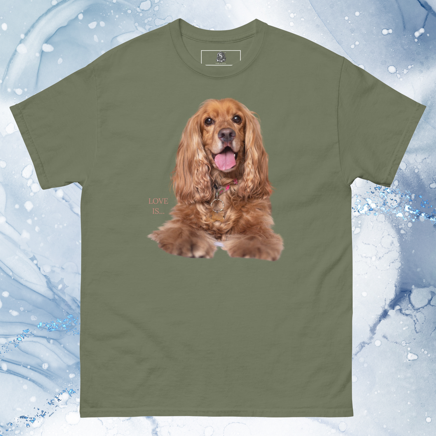 Love Is T-Shirt for Men Gift For Women and Dog Lover