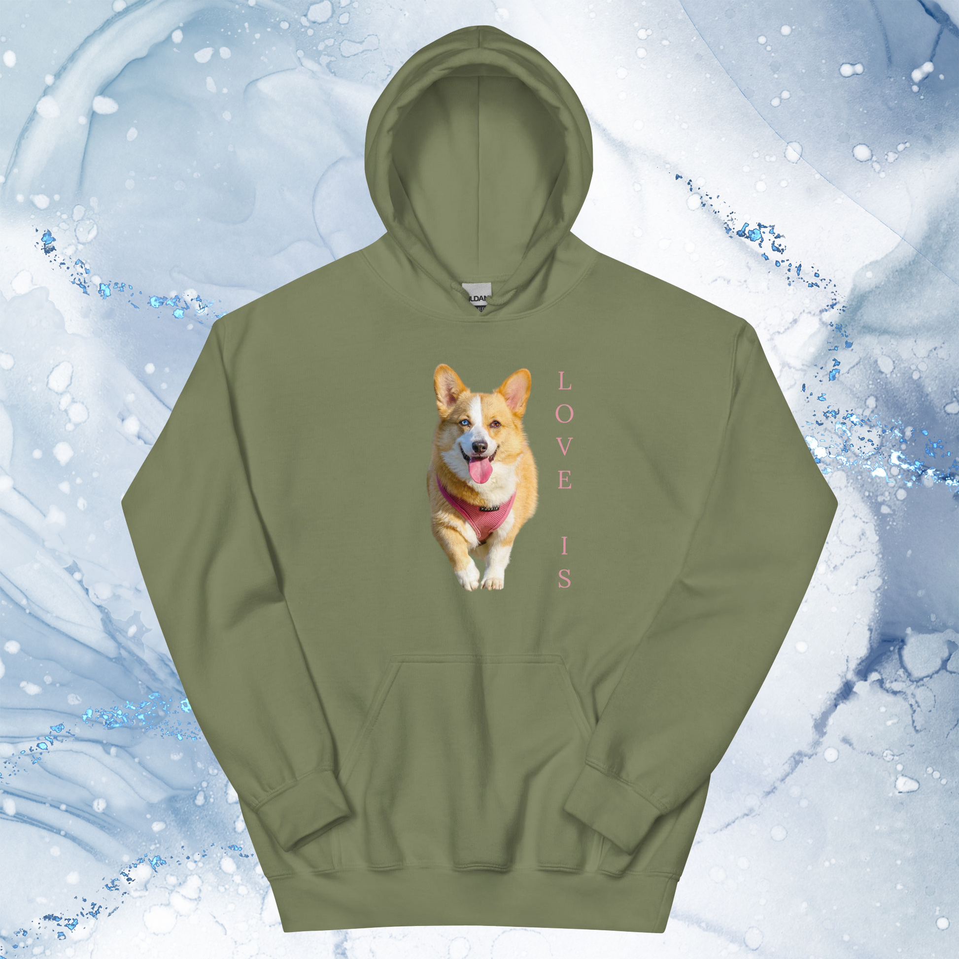 Love Is Hoodie for Men Gift For Women and Dog Lover