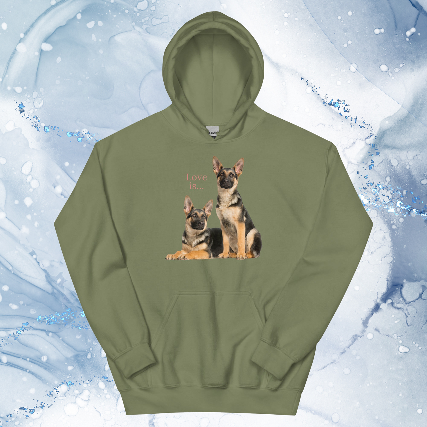 Love Is Hoodie for Men Gift For Women and Dog Lover