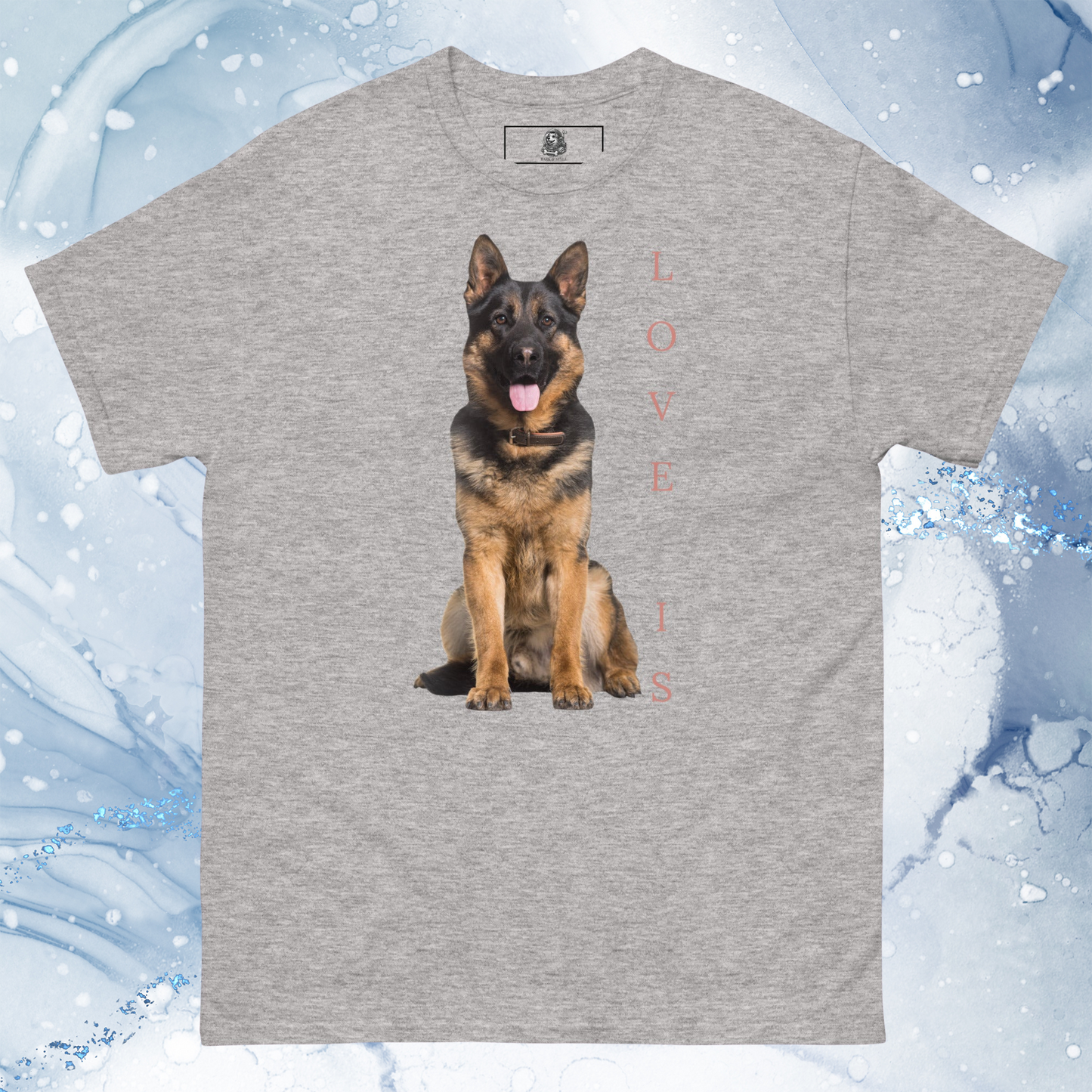 Love Is T-Shirt for Men Gift For Women and Dog Lover