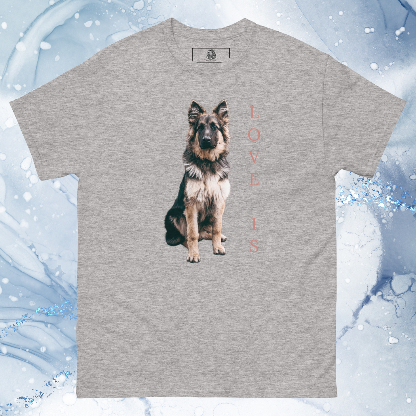 Love Is T-Shirt for Men Gift For Women and Dog Lover