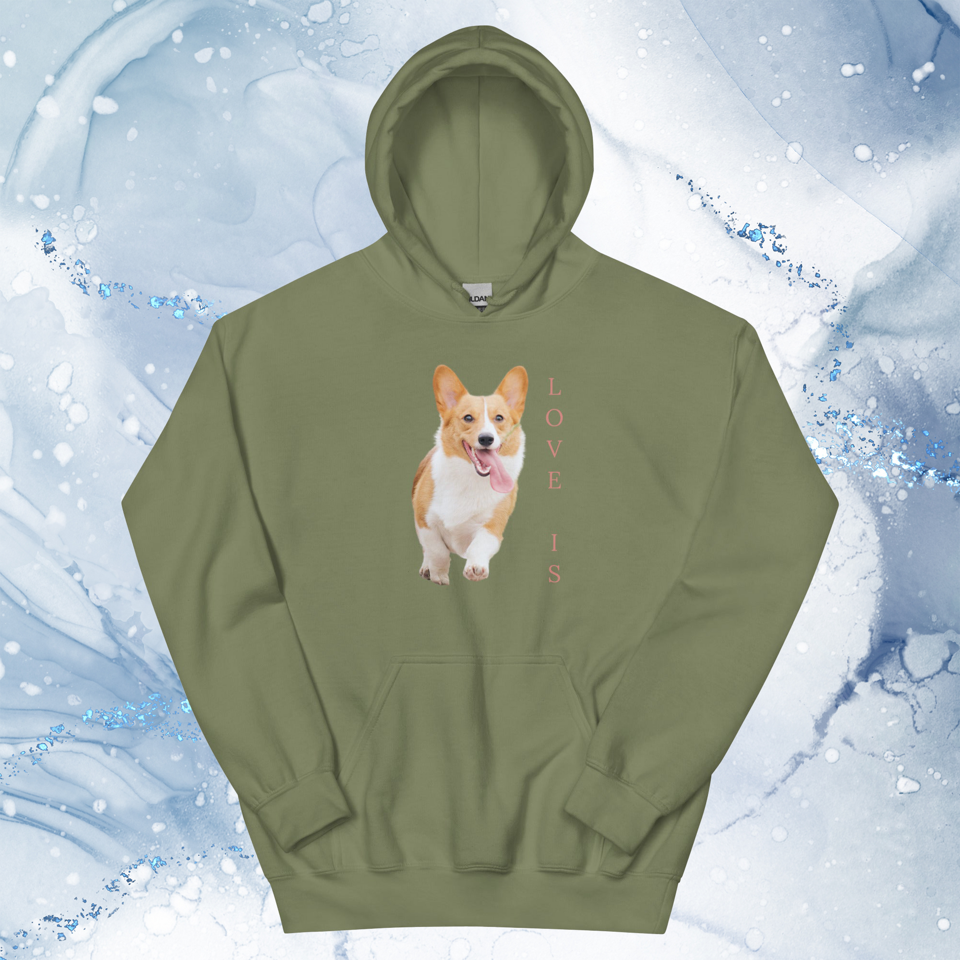 Love Is Hoodie for Men Gift For Women and Dog Lover