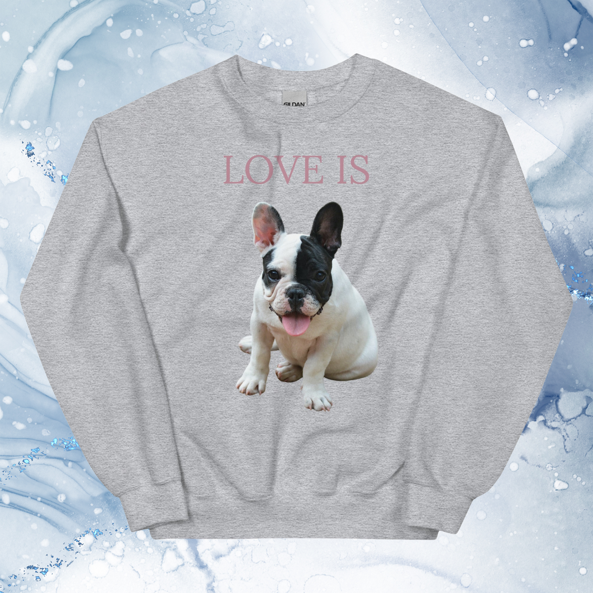 Love Is Sweatshirt for Men Gift For Women and Dog Lover