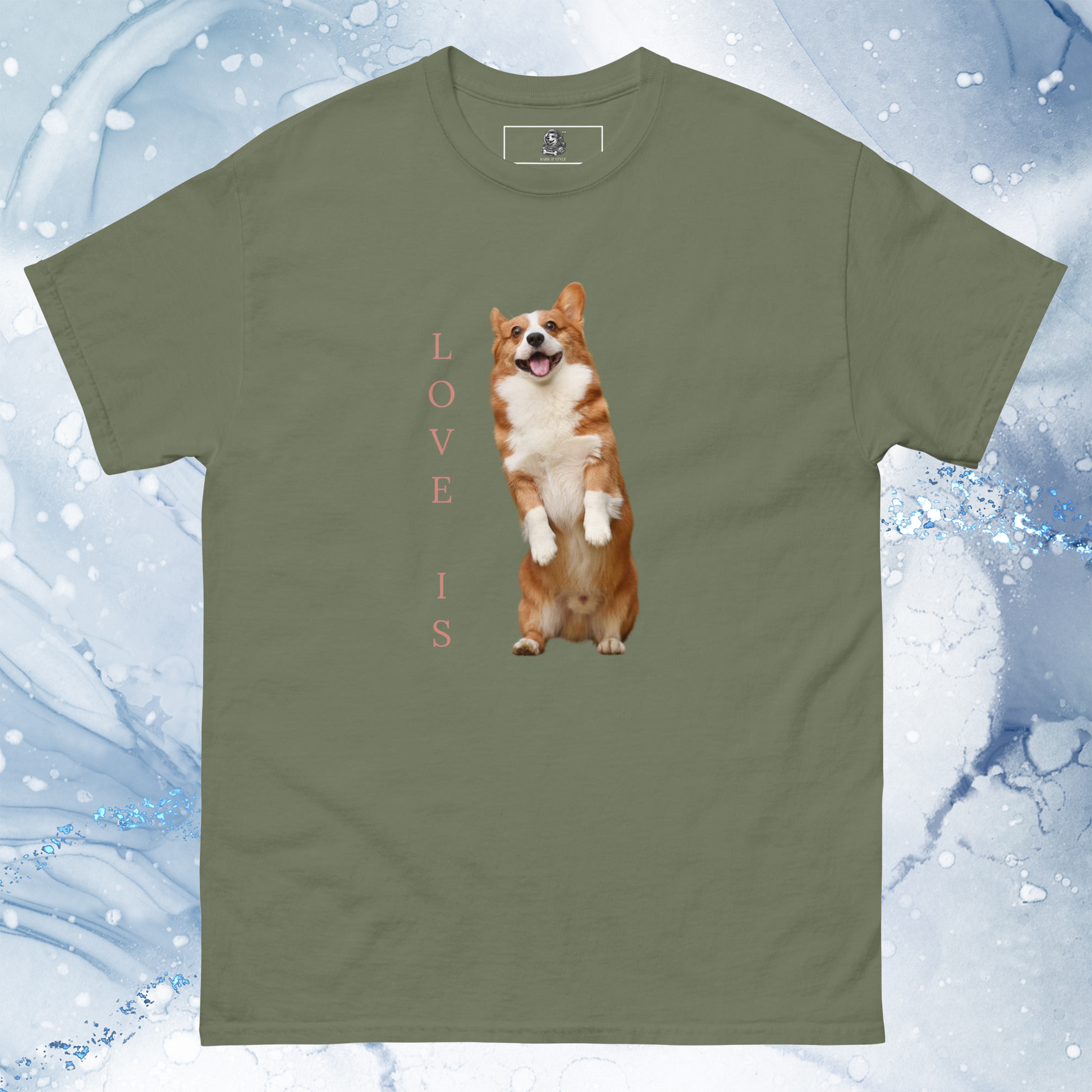 Love Is T-Shirt for Men Gift For Women and Dog Lover