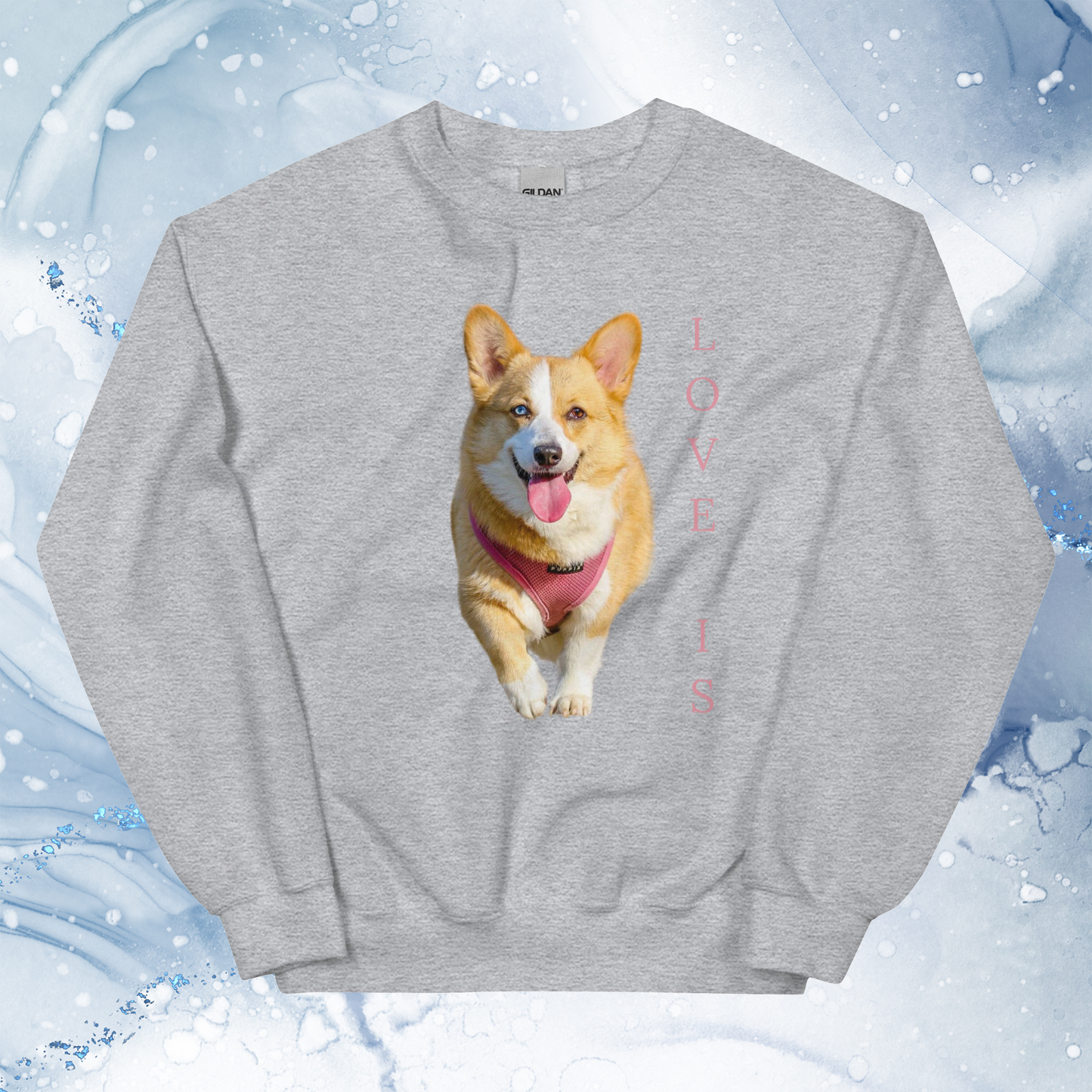 Love Is Sweatshirt for Men Gift For Women and Dog Lover