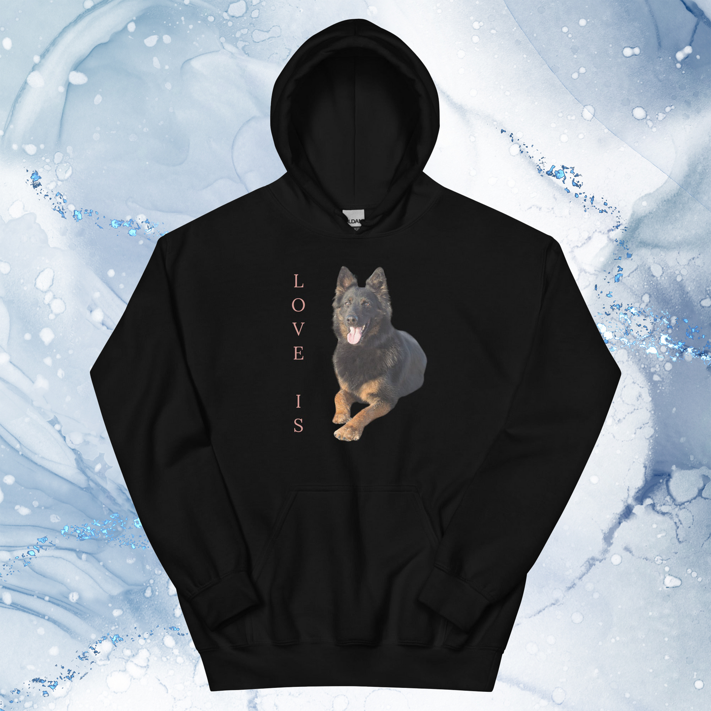 Love Is Hoodie for Men Gift For Women and Dog Lover