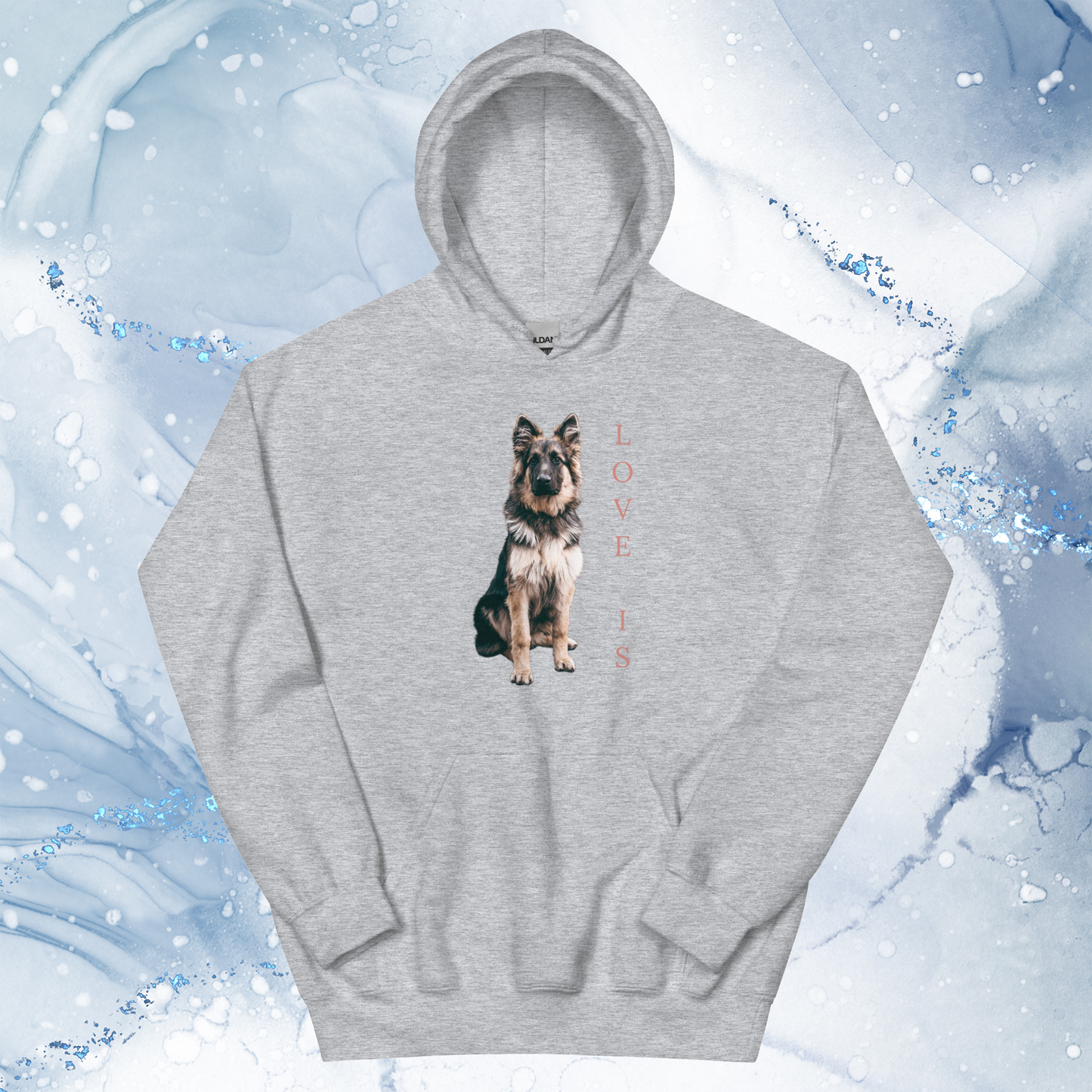 Love Is Hoodie for Men Gift For Women and Dog Lover