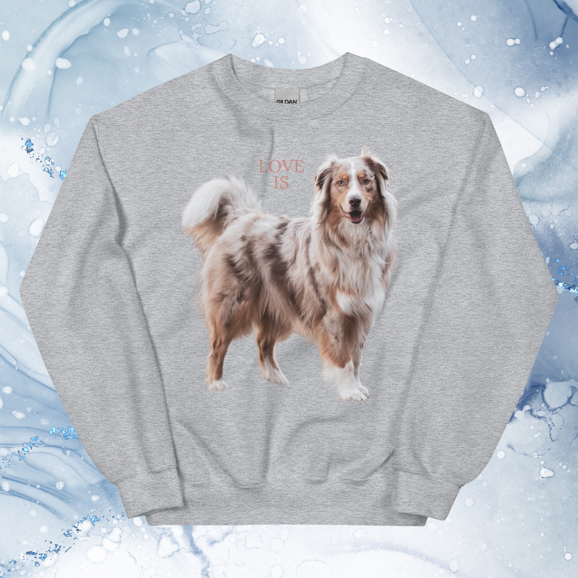 Love Is Sweatshirt for Men Gift For Women and Dog Lover