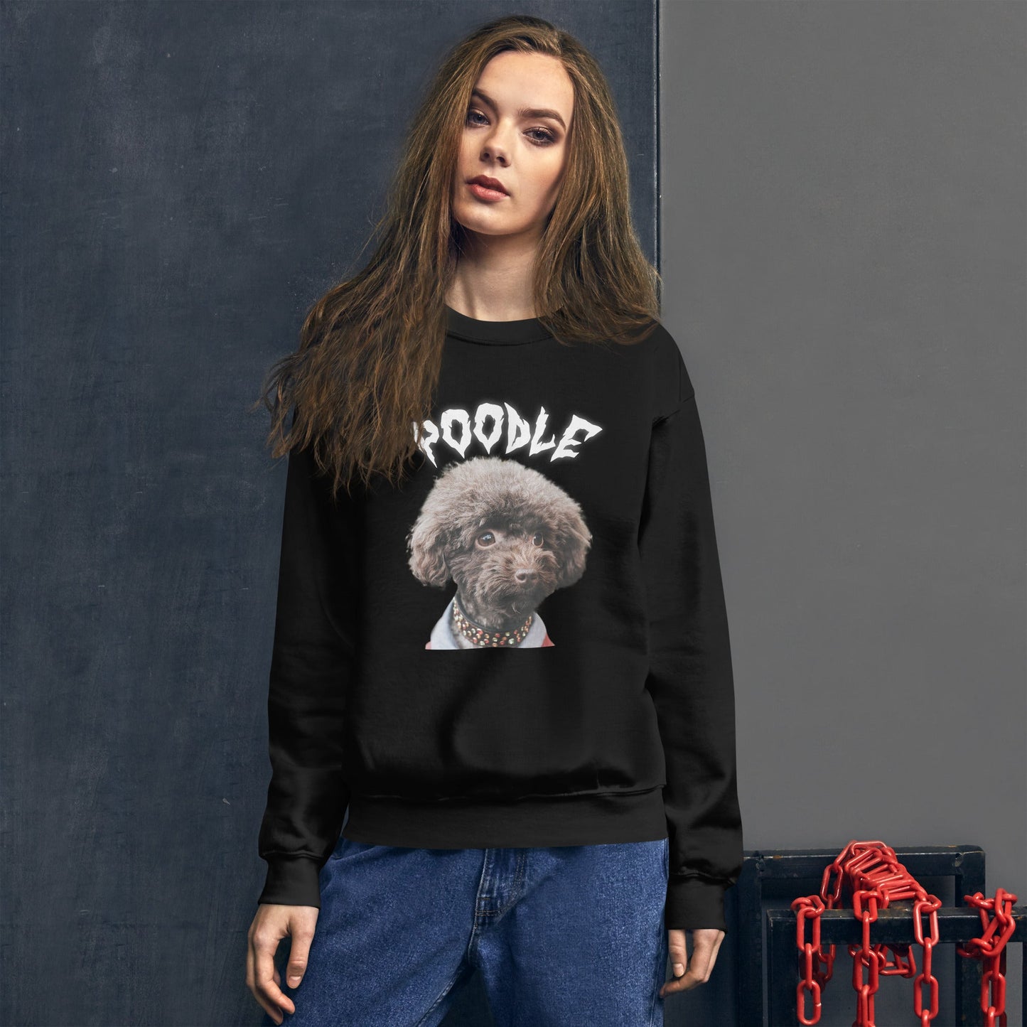 White Hell Sweatshirt for Men Gift For Women and Dog Lover