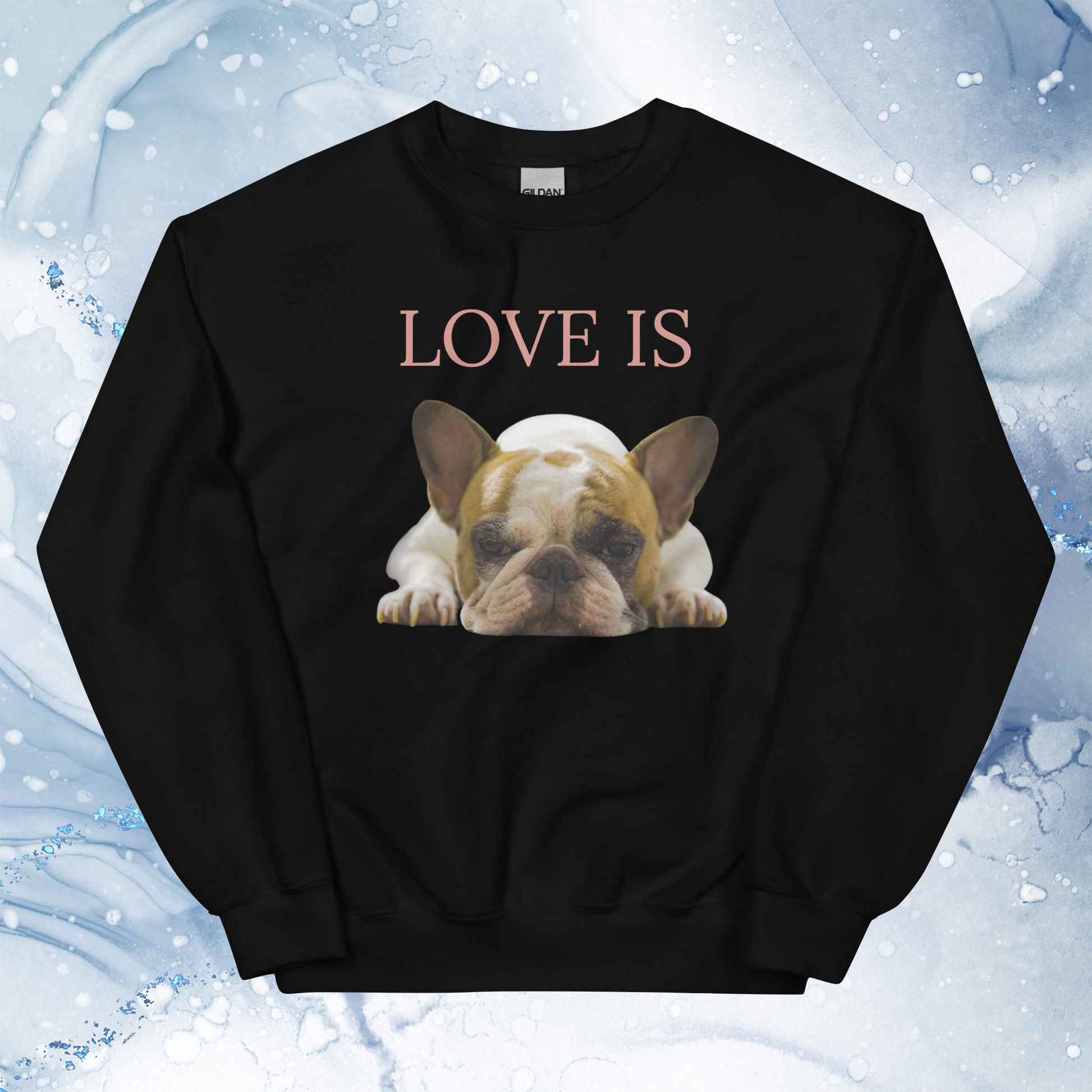 Love Is Sweatshirt for Men Gift For Women and Dog Lover