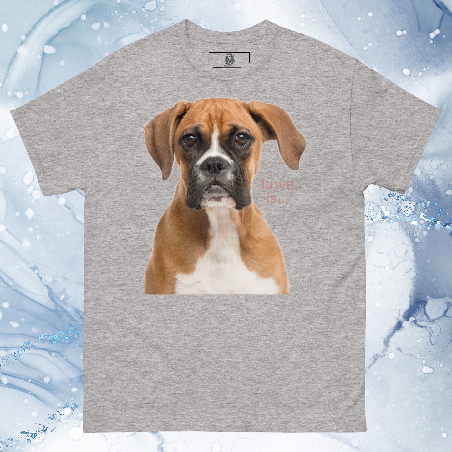 Love Is T-Shirt for Men Gift For Women and Dog Lover