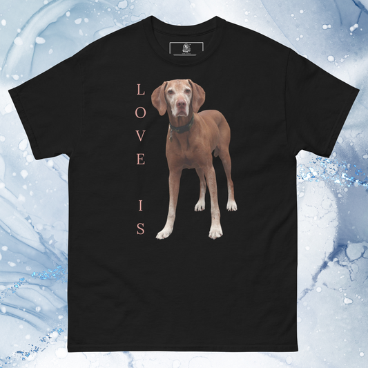 Love Is T-Shirt for Men Gift For Women and Dog Lover