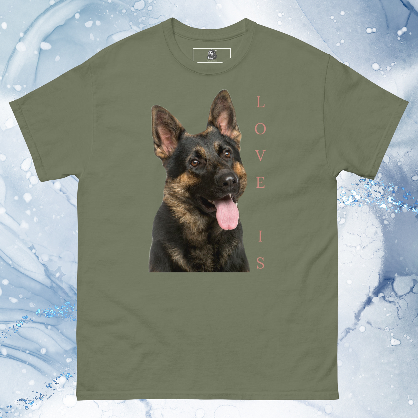 Love Is T-Shirt for Men Gift For Women and Dog Lover