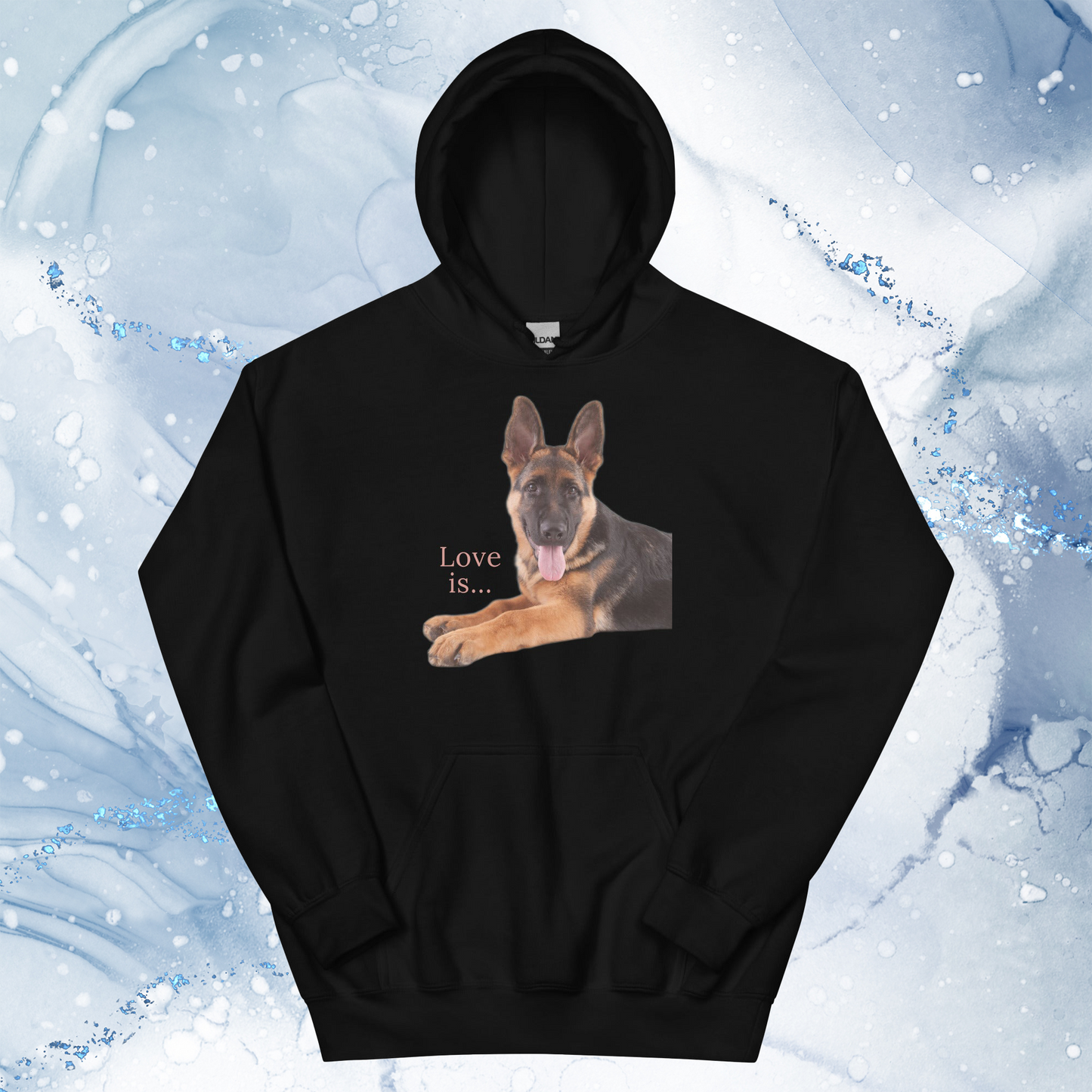 Love Is Hoodie for Men Gift For Women and Dog Lover