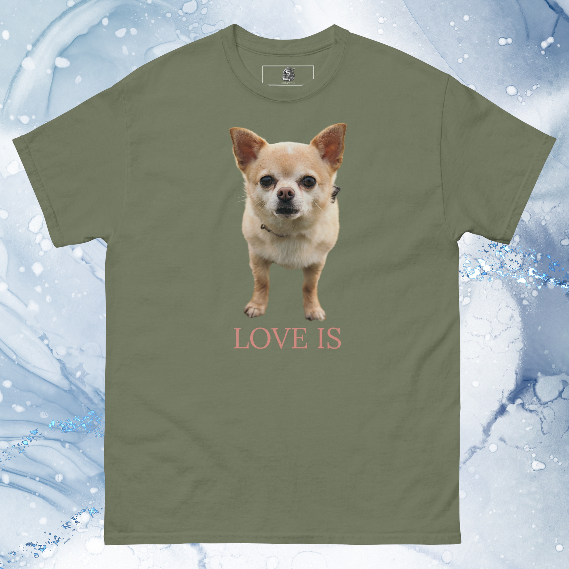 Love Is T-Shirt for Men Gift For Women and Dog Lover