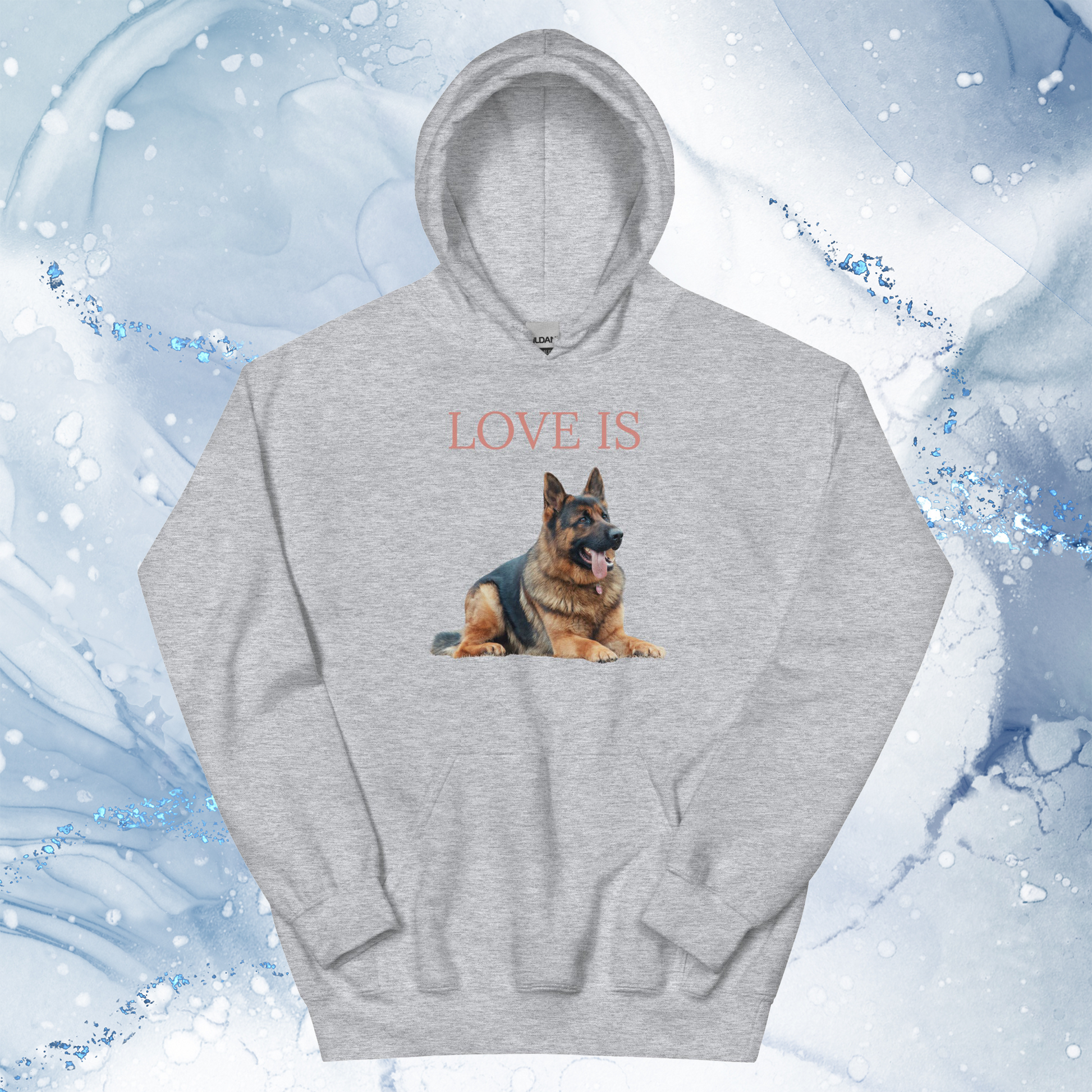 Love Is Hoodie for Men Gift For Women and Dog Lover