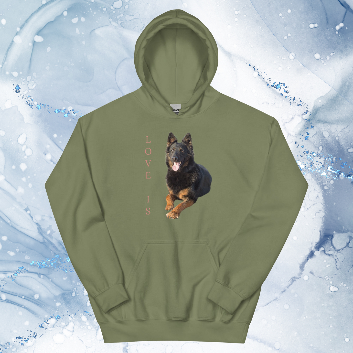 Love Is Hoodie for Men Gift For Women and Dog Lover