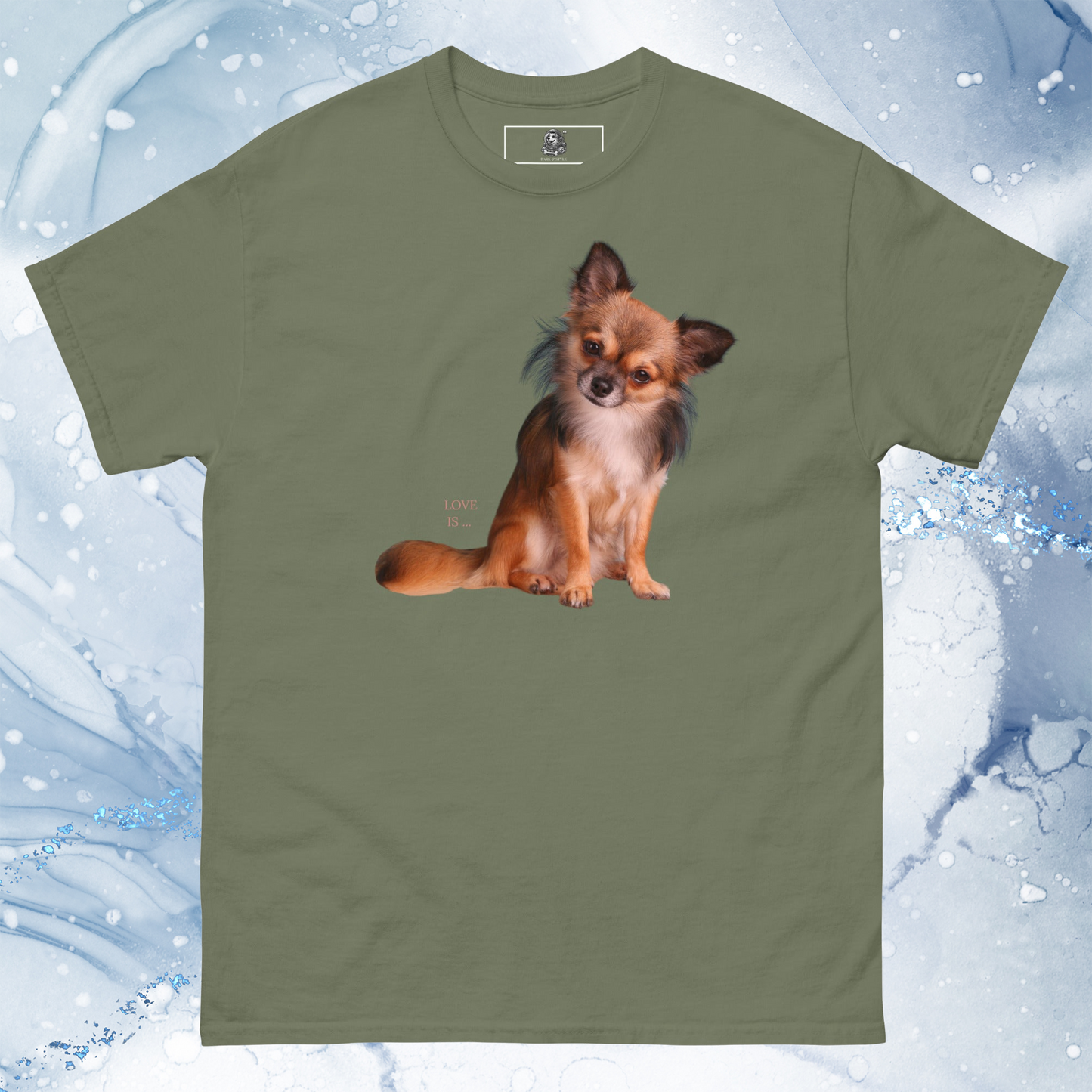 Love Is T-Shirt for Men Gift For Women and Dog Lover