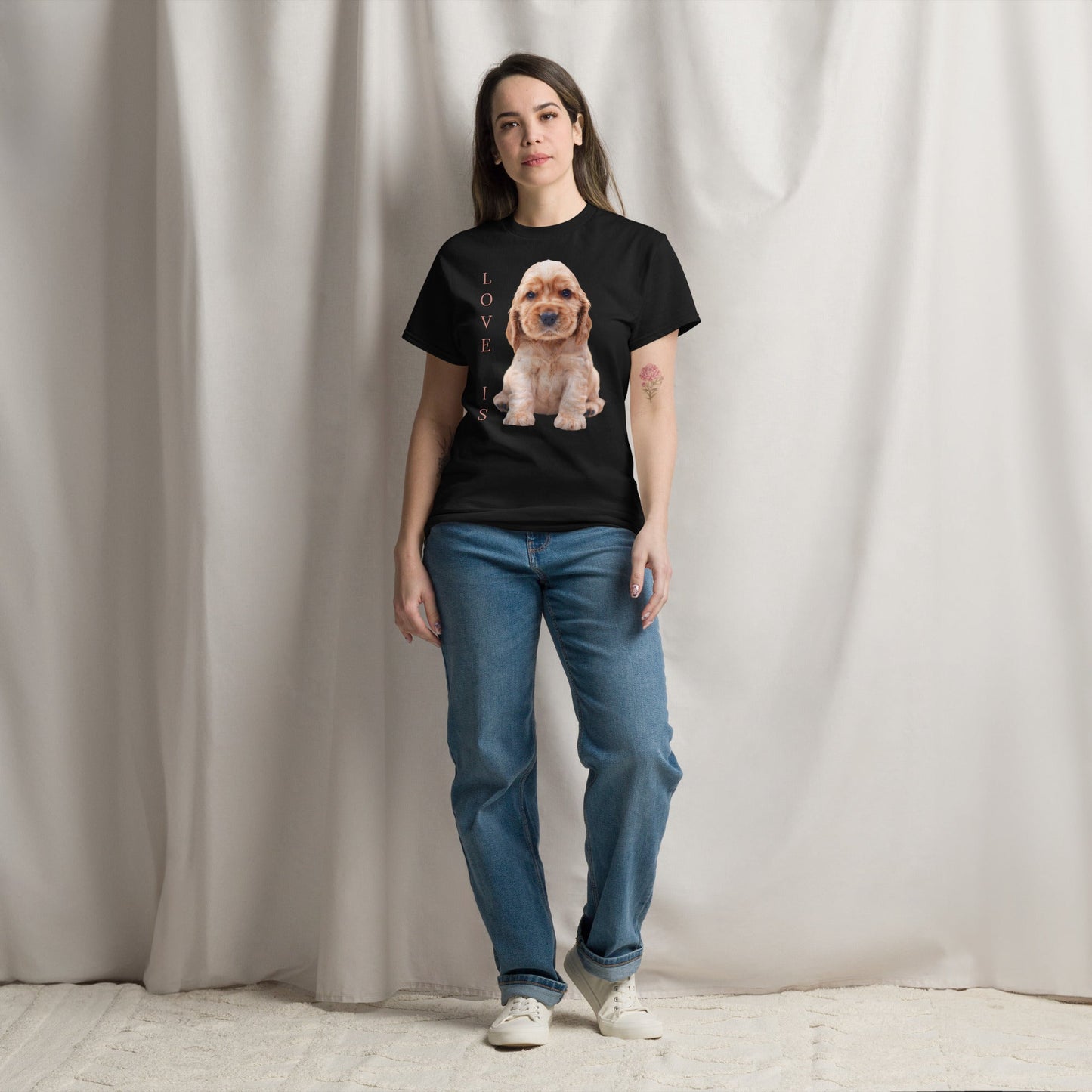 Love Is T-Shirt for Men Gift For Women and Dog Lover