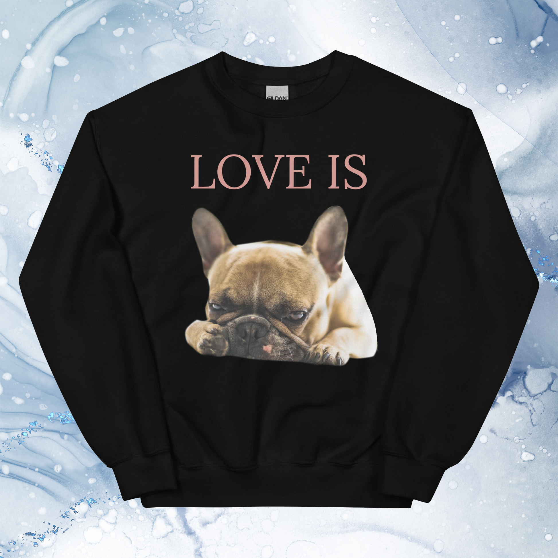 Love Is Sweatshirt for Men Gift For Women and Dog Lover