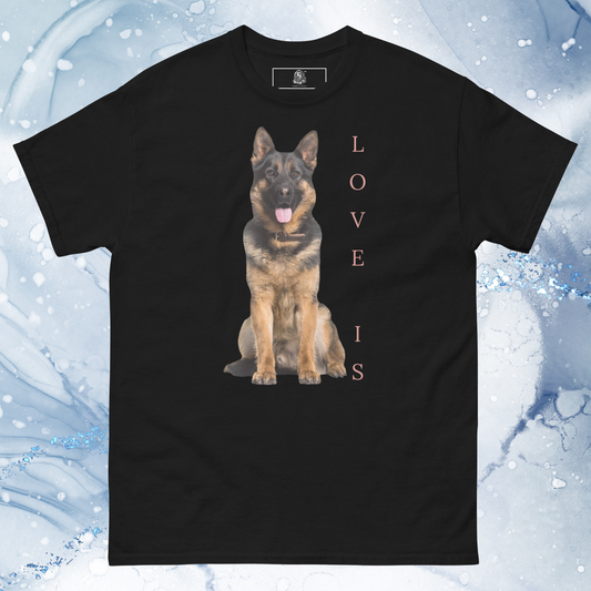 Love Is T-Shirt for Men Gift For Women and Dog Lover