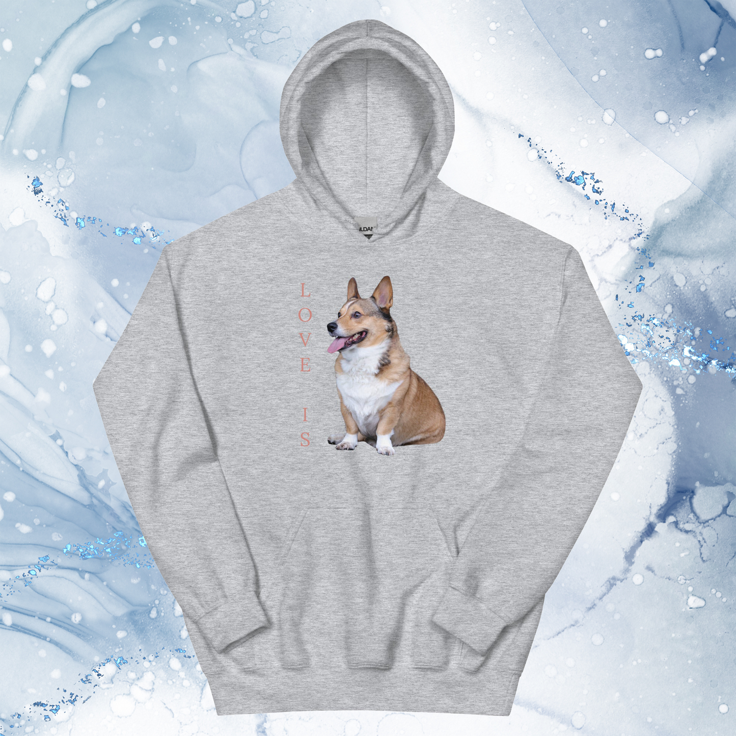 Love Is Hoodie for Men Gift For Women and Dog Lover