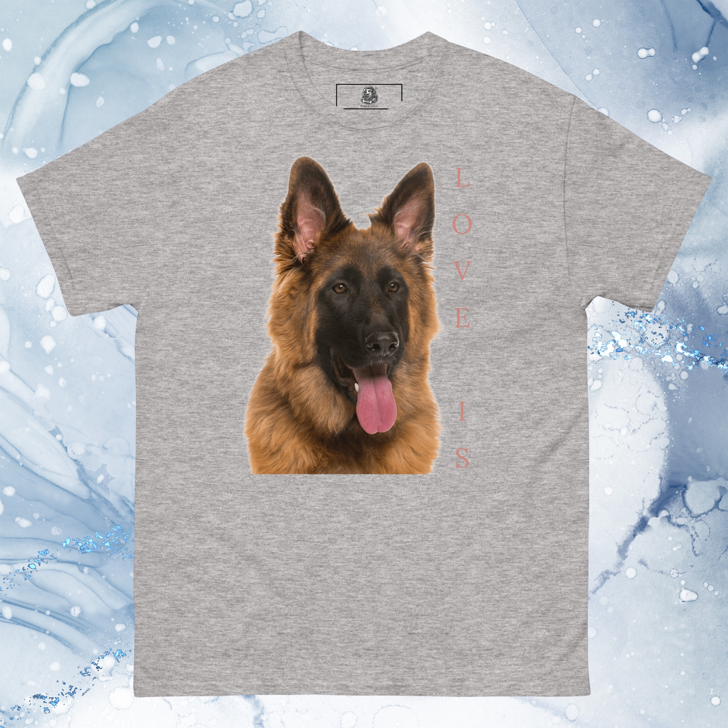 Love Is T-Shirt for Men Gift For Women and Dog Lover