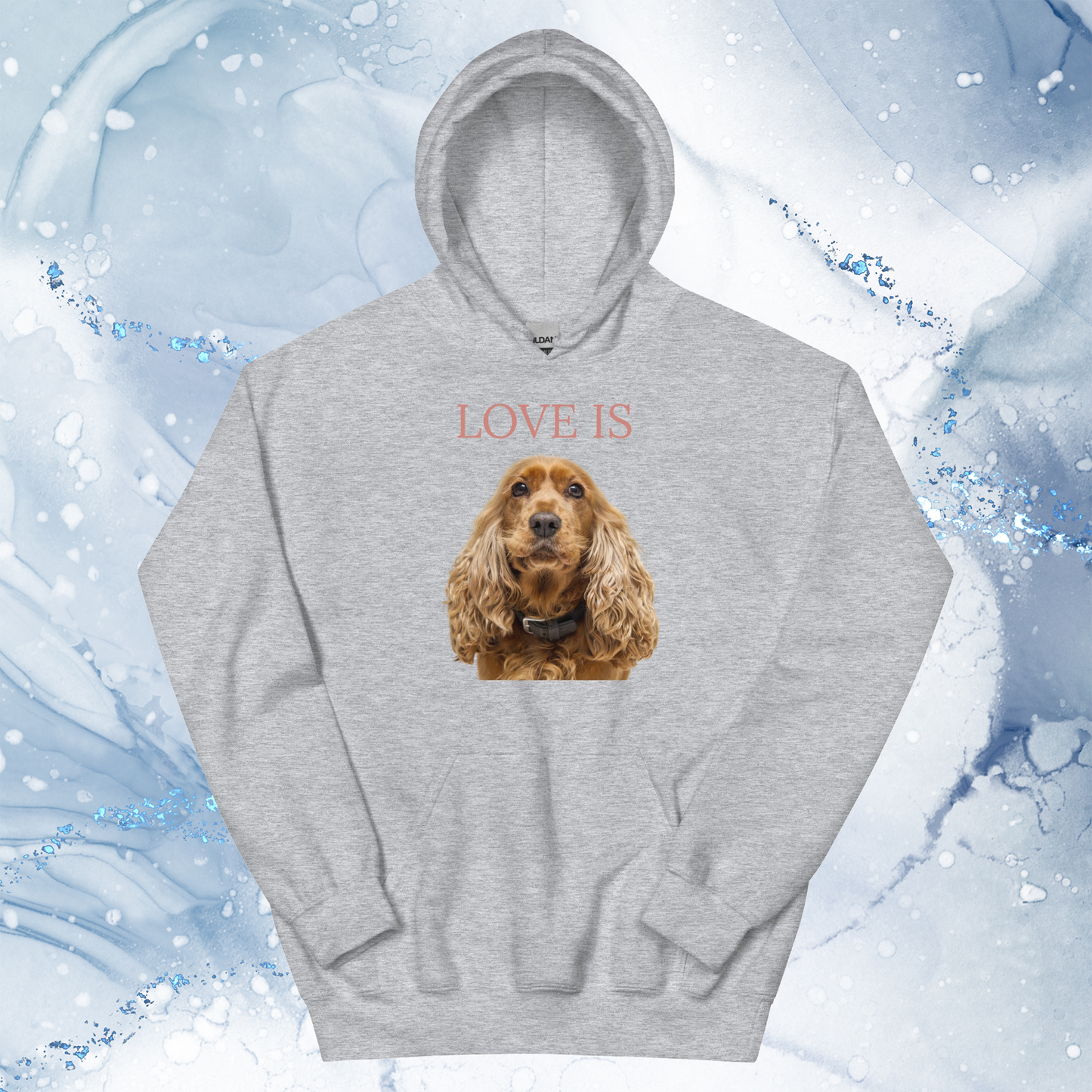 Love Is Hoodie for Men Gift For Women and Dog Lover