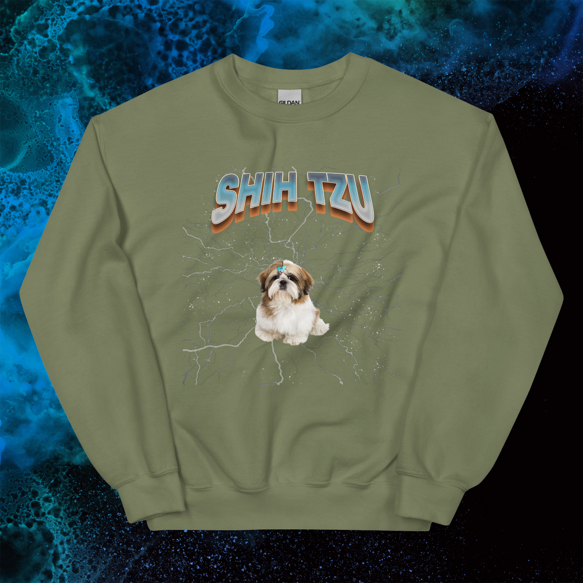 Lightning Sweatshirt for Men Gift For Women and Dog Lover