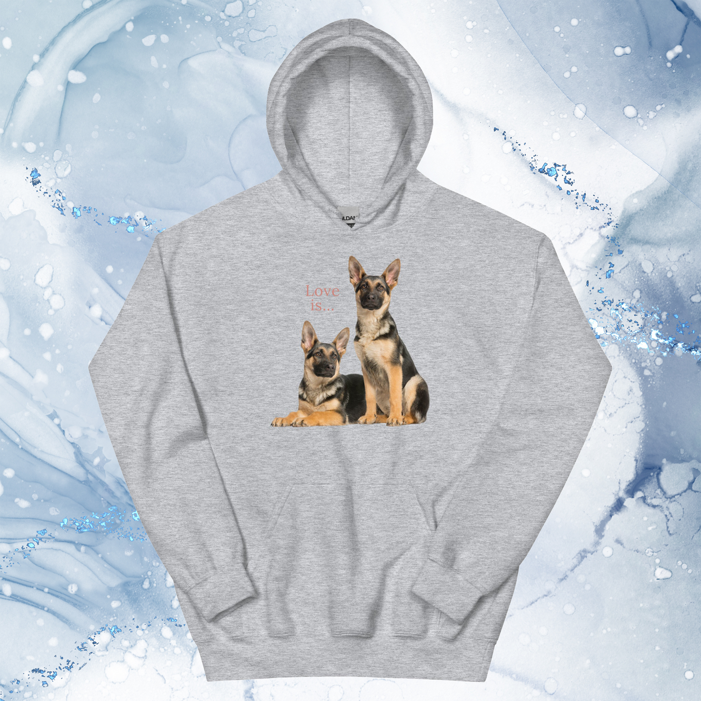 Love Is Hoodie for Men Gift For Women and Dog Lover