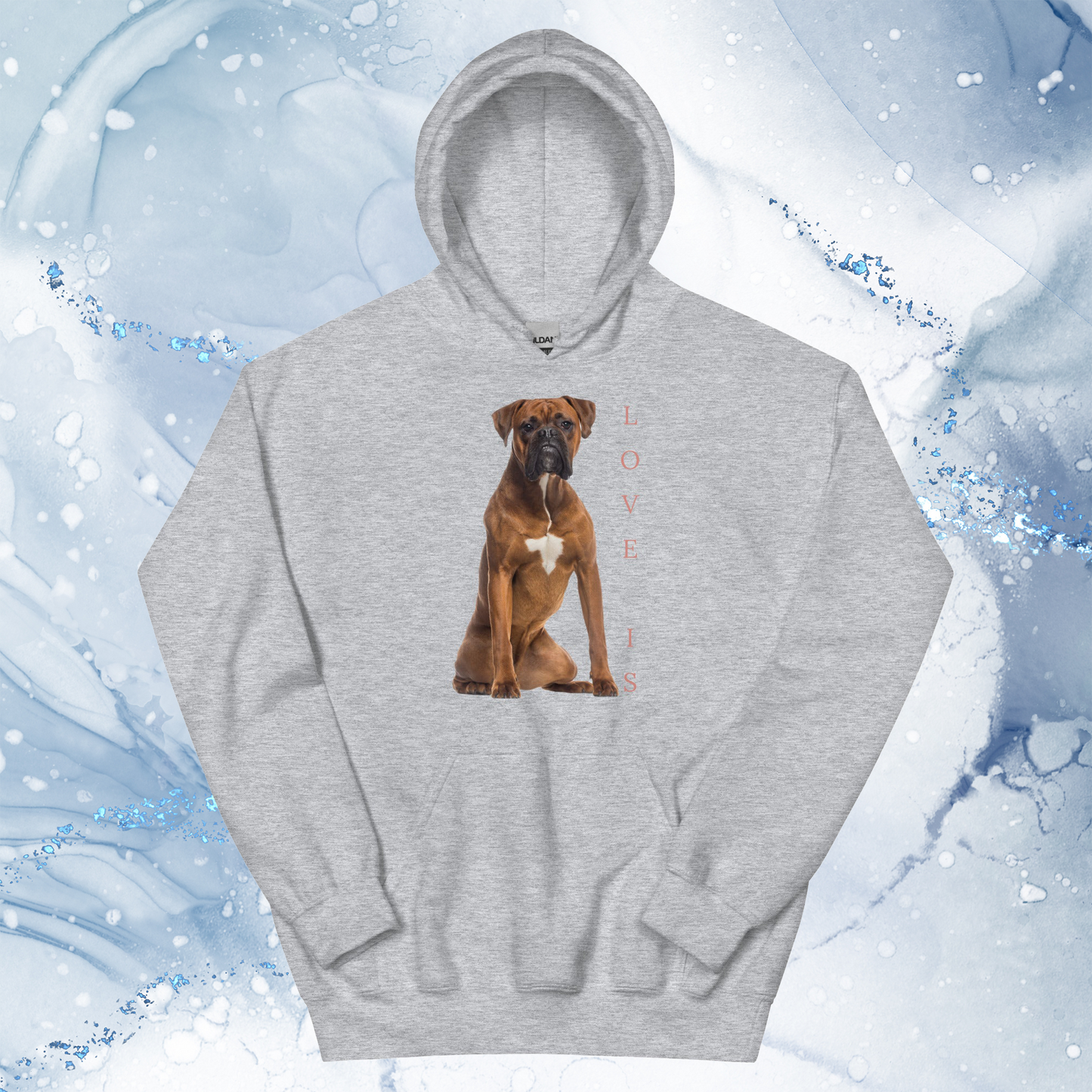 Love Is Hoodie for Men Gift For Women and Dog Lover