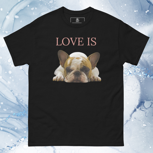 Love Is T-Shirt for Men Gift For Women and Dog Lover